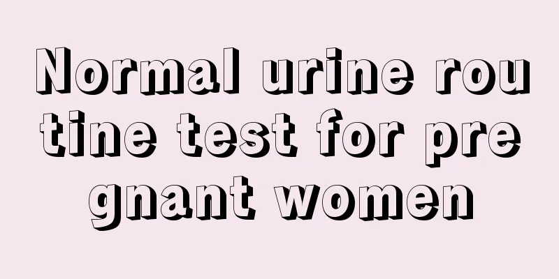 Normal urine routine test for pregnant women