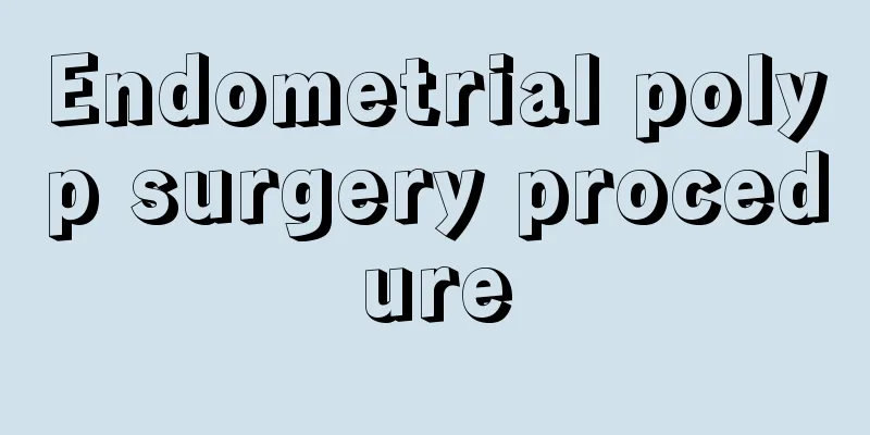 Endometrial polyp surgery procedure