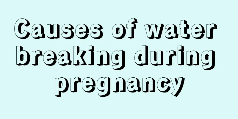 Causes of water breaking during pregnancy