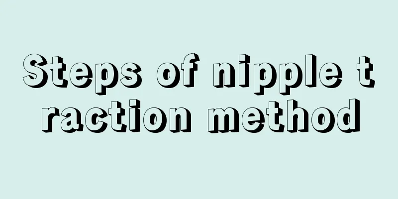 Steps of nipple traction method