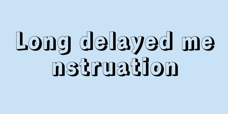 Long delayed menstruation