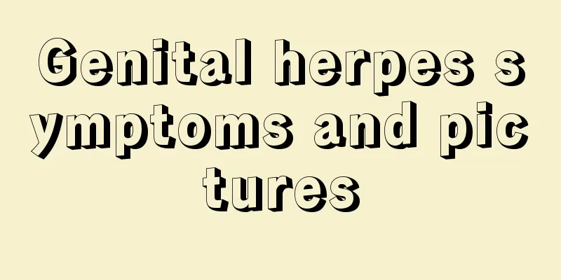 Genital herpes symptoms and pictures