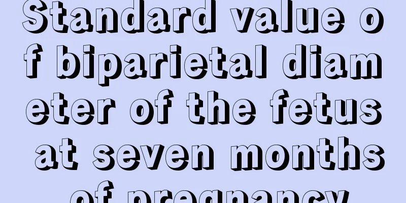 Standard value of biparietal diameter of the fetus at seven months of pregnancy