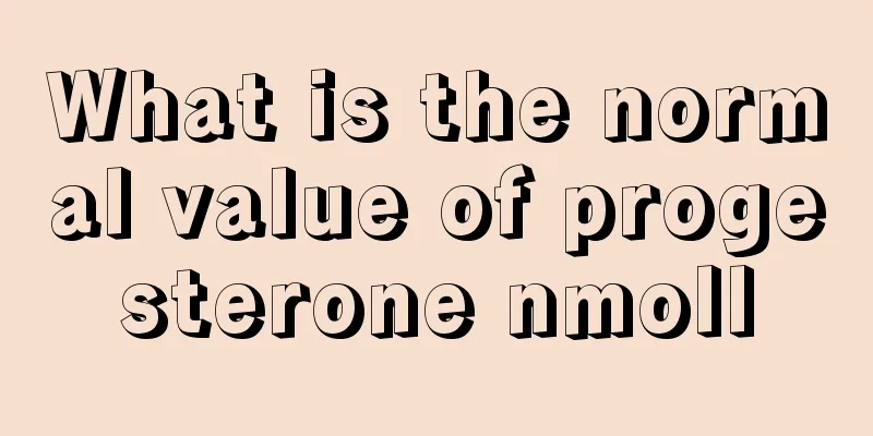 What is the normal value of progesterone nmoll