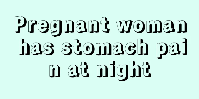 Pregnant woman has stomach pain at night