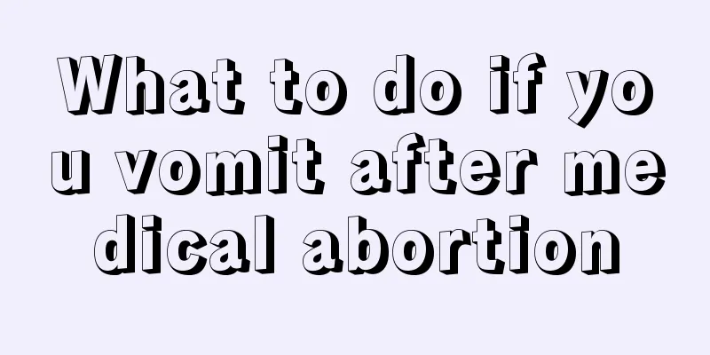 What to do if you vomit after medical abortion