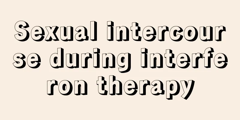 Sexual intercourse during interferon therapy