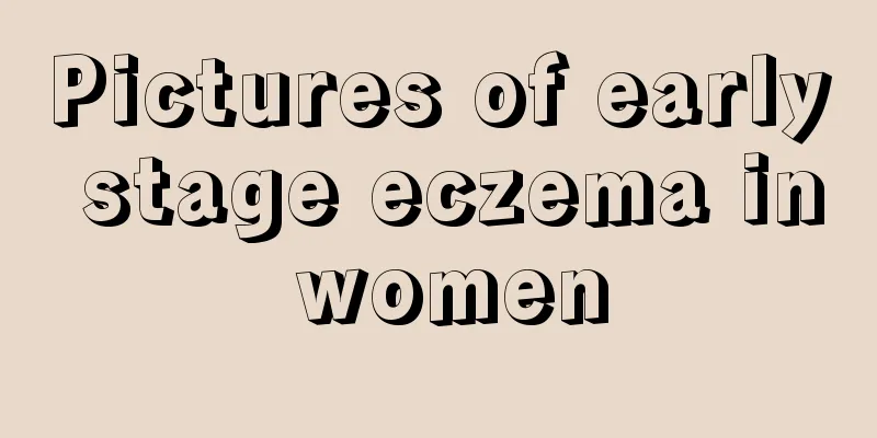 Pictures of early stage eczema in women