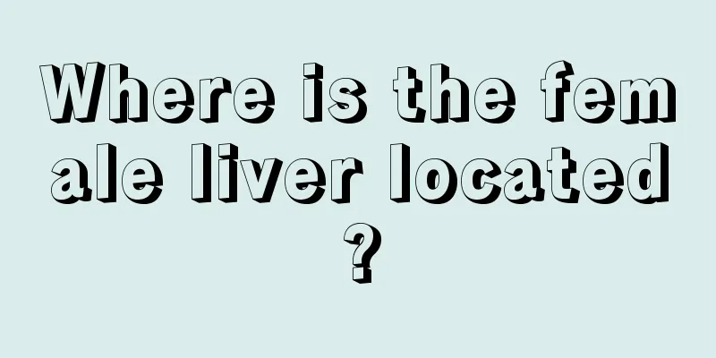 Where is the female liver located?