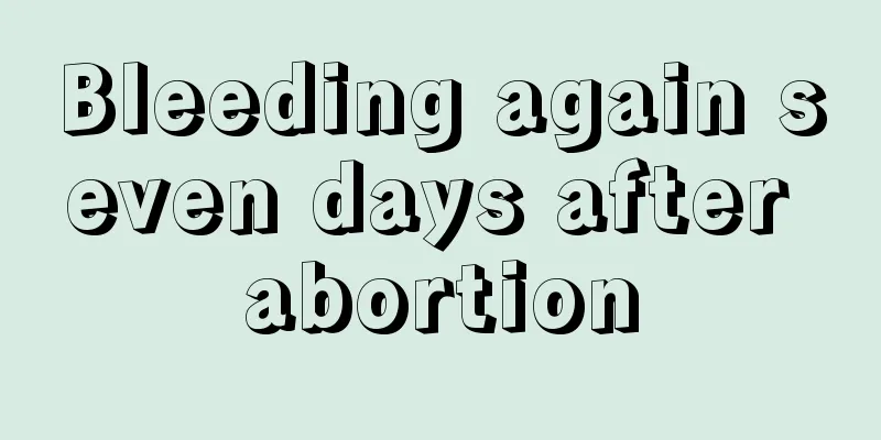 Bleeding again seven days after abortion