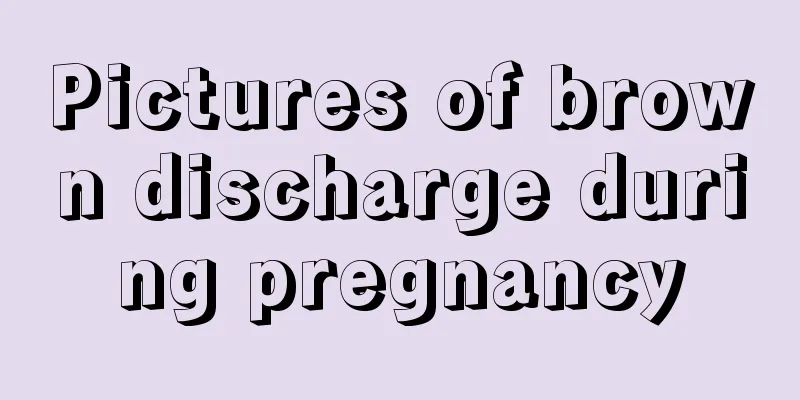 Pictures of brown discharge during pregnancy