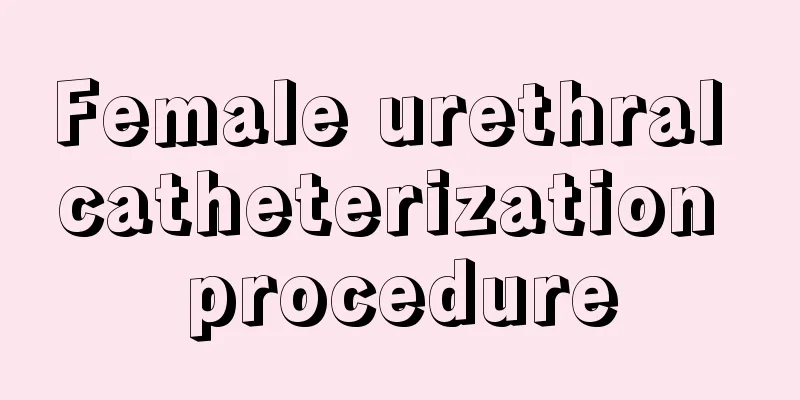 Female urethral catheterization procedure