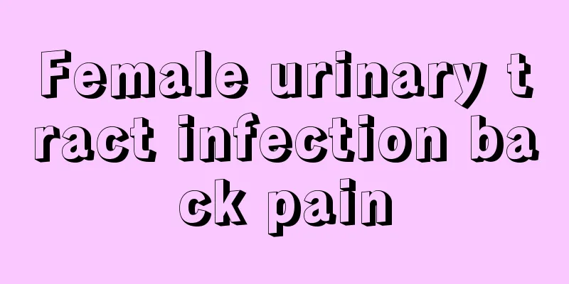 Female urinary tract infection back pain