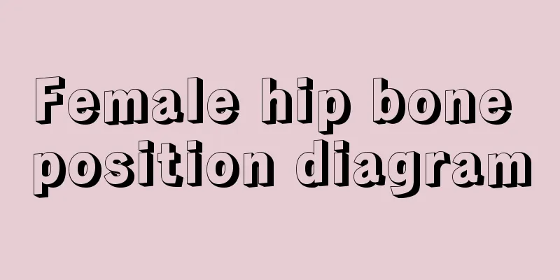 Female hip bone position diagram