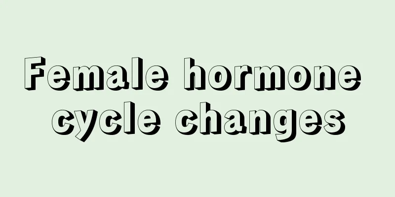 Female hormone cycle changes