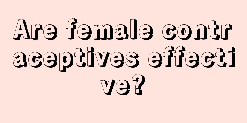 Are female contraceptives effective?