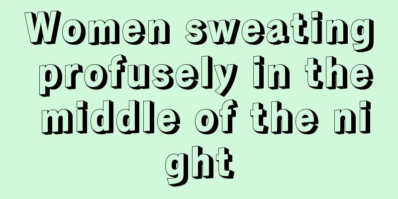 Women sweating profusely in the middle of the night