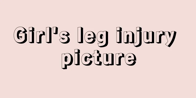 Girl's leg injury picture