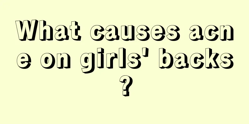 What causes acne on girls' backs?