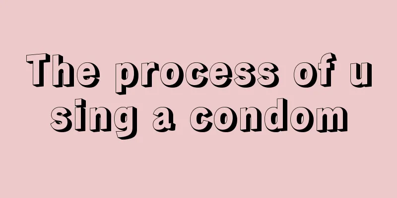 The process of using a condom