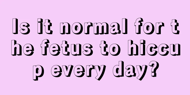 Is it normal for the fetus to hiccup every day?