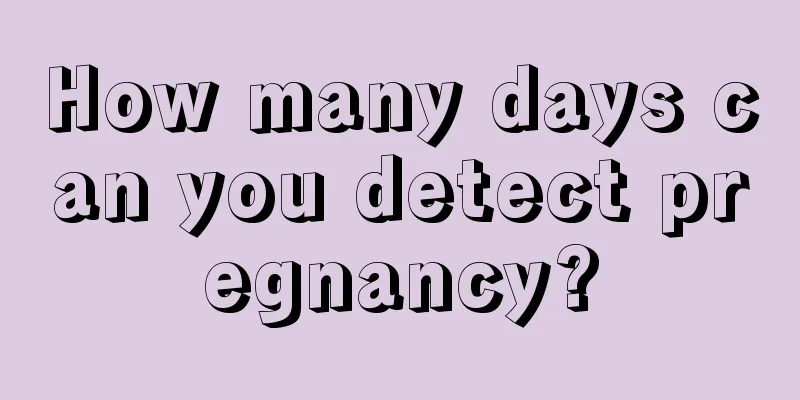 How many days can you detect pregnancy?