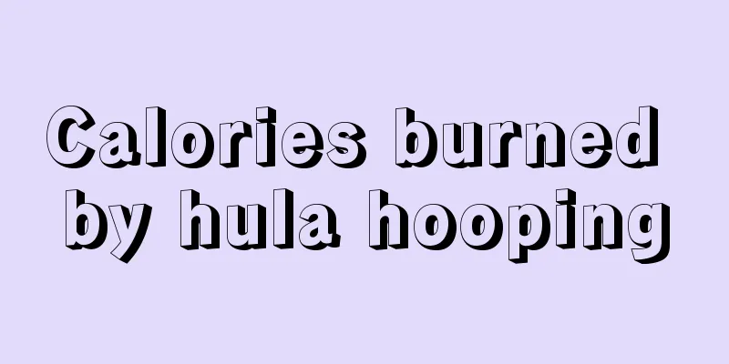 Calories burned by hula hooping