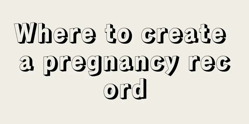 Where to create a pregnancy record