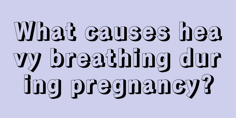 What causes heavy breathing during pregnancy?