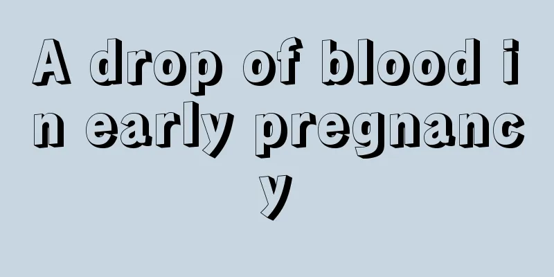 A drop of blood in early pregnancy