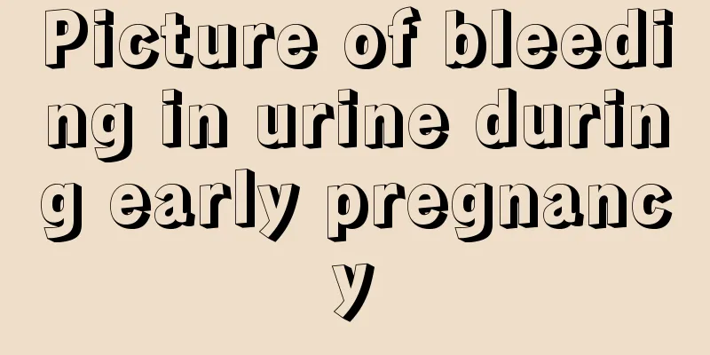 Picture of bleeding in urine during early pregnancy