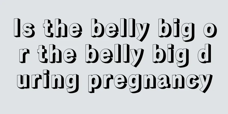 Is the belly big or the belly big during pregnancy