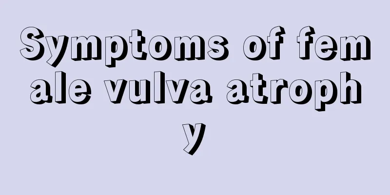 Symptoms of female vulva atrophy