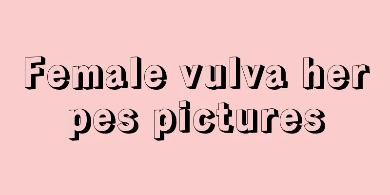 Female vulva herpes pictures