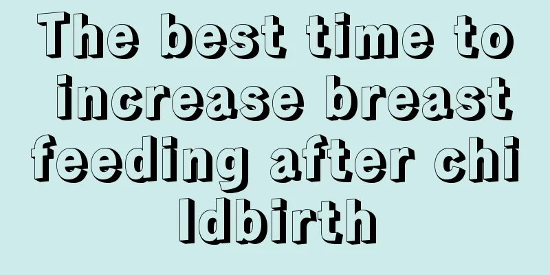 The best time to increase breastfeeding after childbirth