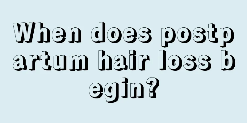 When does postpartum hair loss begin?