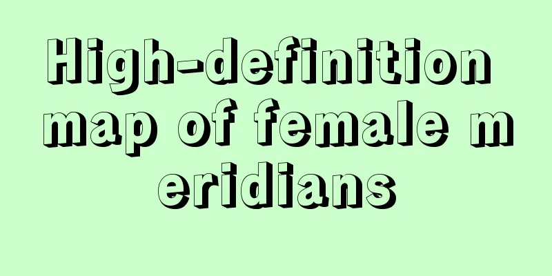 High-definition map of female meridians