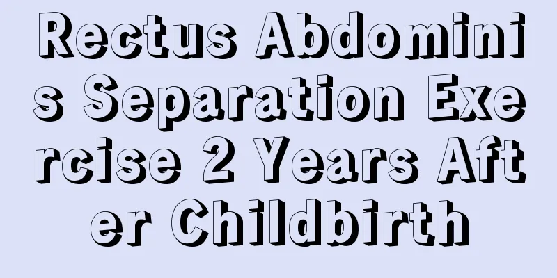 Rectus Abdominis Separation Exercise 2 Years After Childbirth