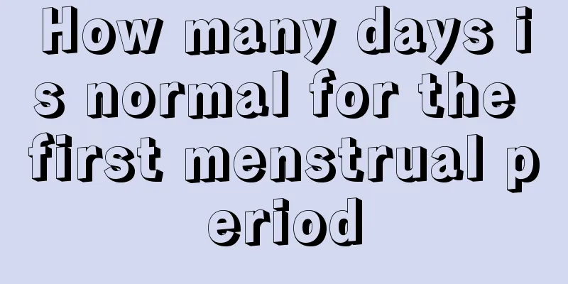 How many days is normal for the first menstrual period