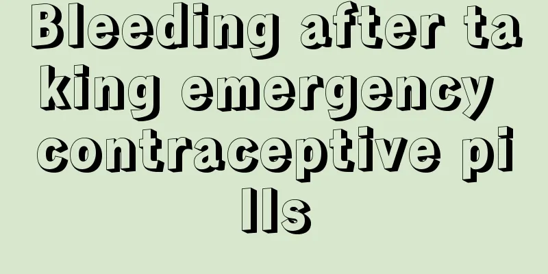 Bleeding after taking emergency contraceptive pills