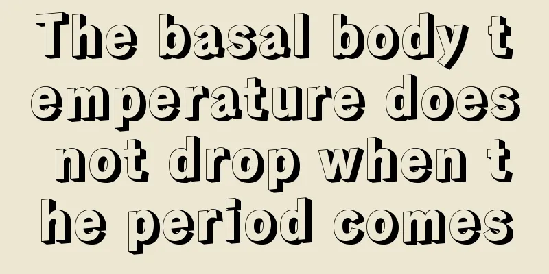 The basal body temperature does not drop when the period comes