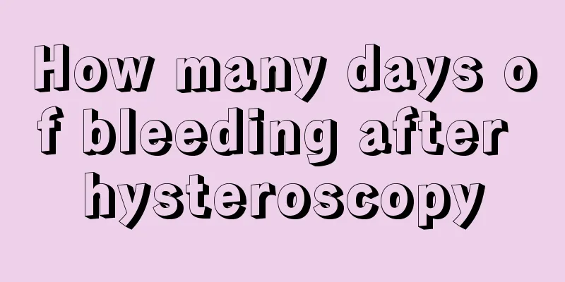 How many days of bleeding after hysteroscopy