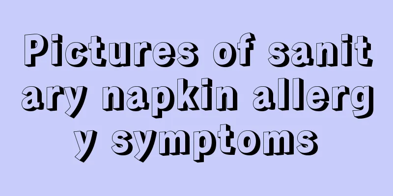 Pictures of sanitary napkin allergy symptoms