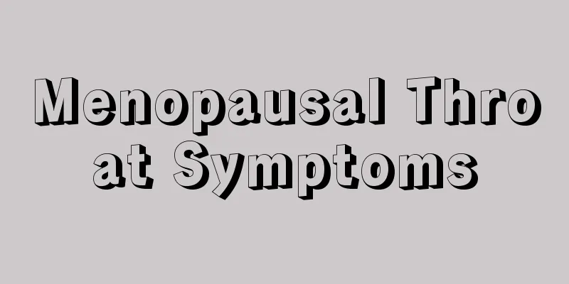 Menopausal Throat Symptoms