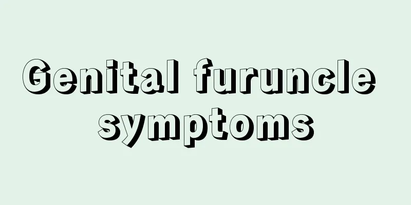 Genital furuncle symptoms