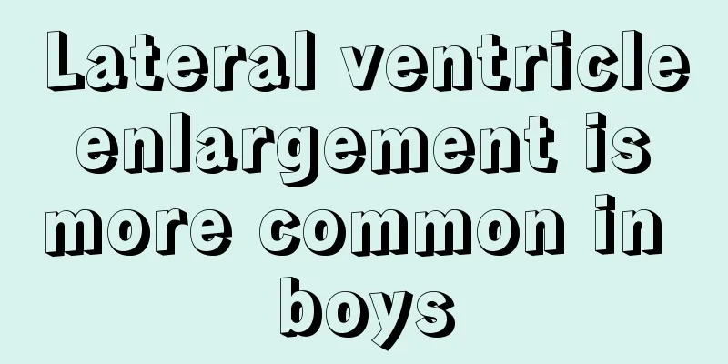 Lateral ventricle enlargement is more common in boys