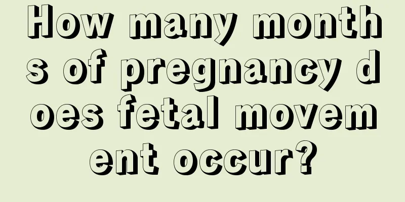 How many months of pregnancy does fetal movement occur?