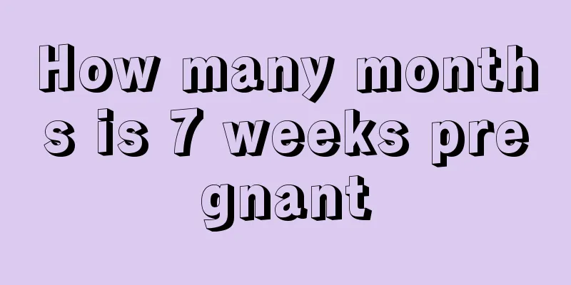 How many months is 7 weeks pregnant