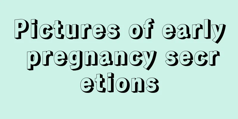 Pictures of early pregnancy secretions