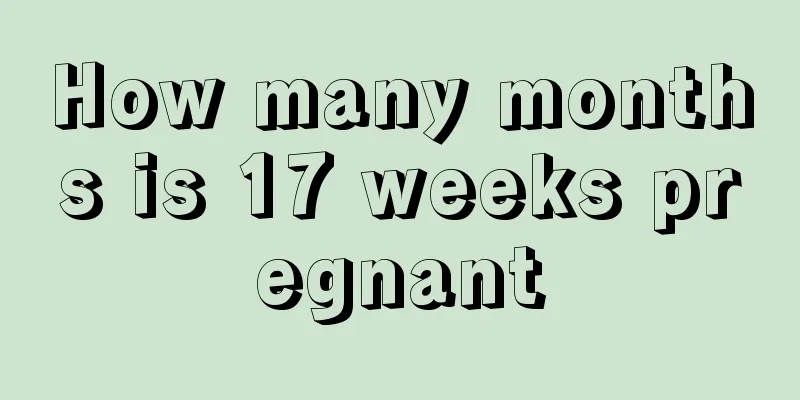 How many months is 17 weeks pregnant